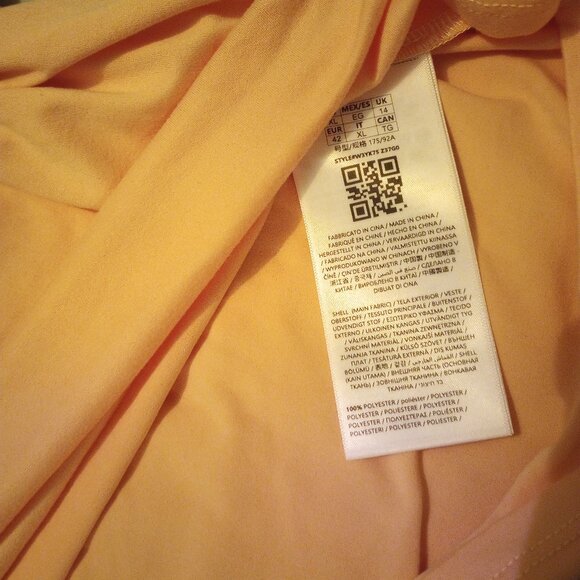 Guess crochet Liza sleeveless maxi dress boho XL peach/orange w/sequins NWT - Picture 10 of 14